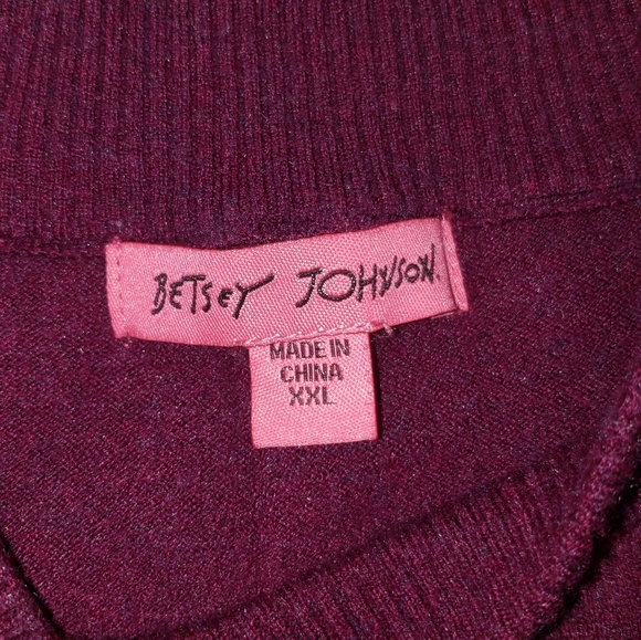 Betsey Johnson| NWOT| Crew Neck Sweater with Voluminous Sleeves - Picture 3 of 9